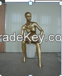 Metallic Gold Feale Mannequin 