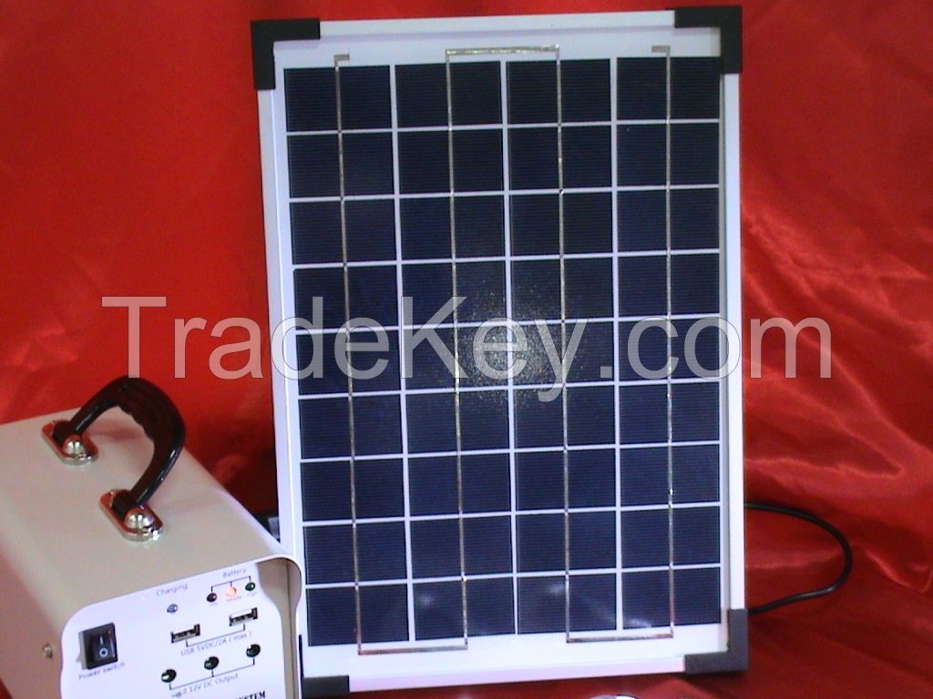 10W solar power bank with LED lighting