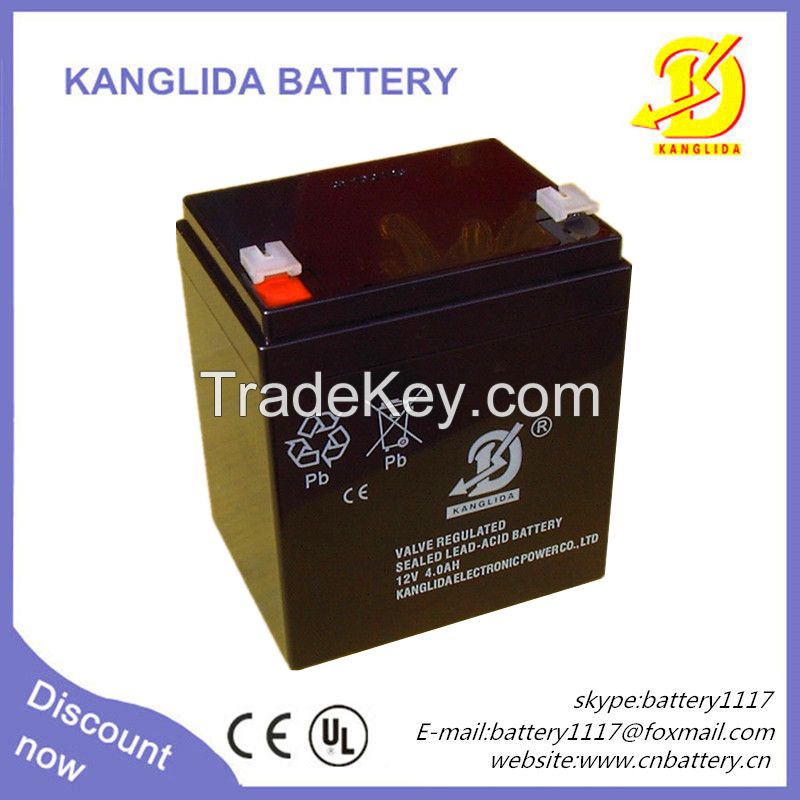 AGM storage battery pack 12v4ah for fire alarm system