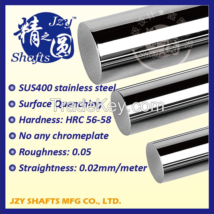 high straightness h6 g6 standard SUS400 series stainless steel quenching hard round rod HRC56-58 roughness 0.05 similar to mirror surface