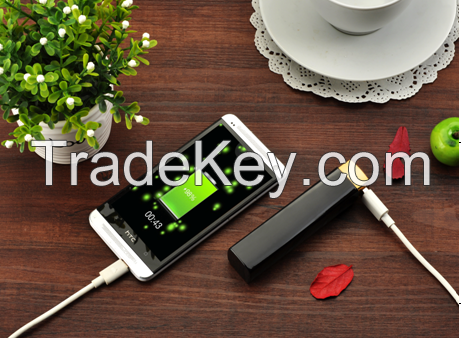 Lipstick power bank3000mAh unique design, hot selling