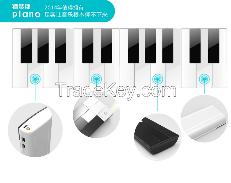 Piano power bank15000mAh unique design, hot selling