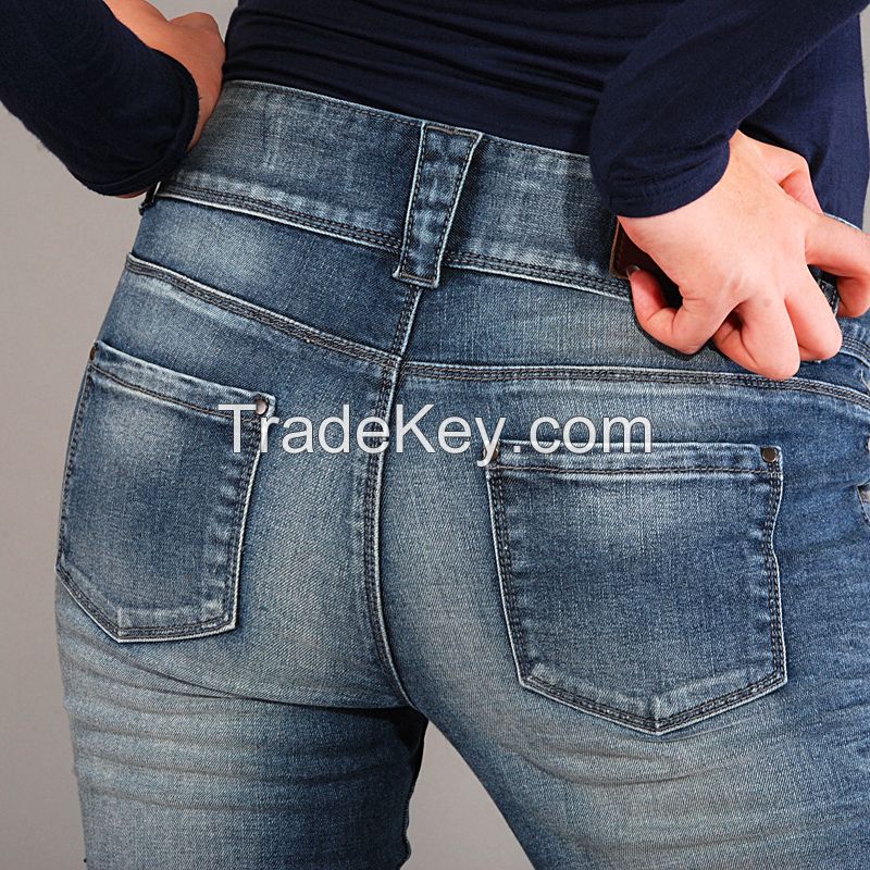 w006 Lady knit jeans, good stretch tight women jeans, wholesale women jeans