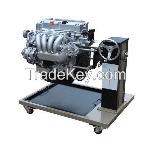 Gasoline engine disassembly &amp; assembly swivel stand