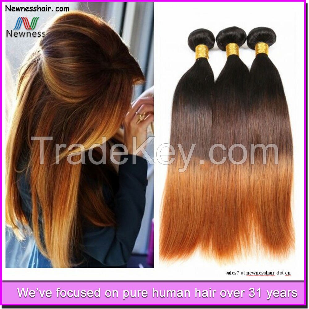 Light Yaki Straight Virgin Brazilian Hair Mixed Length real tangle free brazilian virgin human hair weave