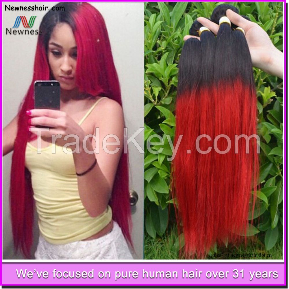 Light Yaki Straight Virgin Brazilian Hair Mixed Length real tangle free brazilian virgin human hair weave