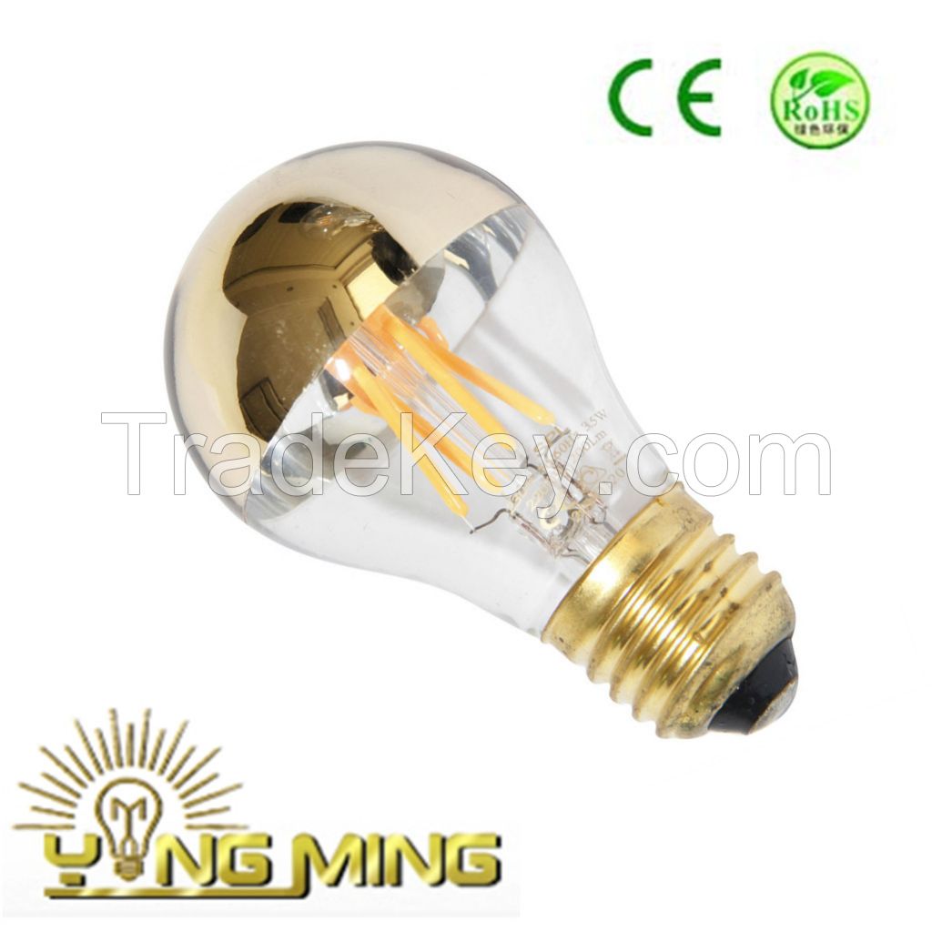 A60 3W/5W Half Gold Mirror LED Filament Bulb