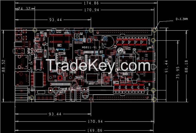 led TV strips controller 3G card HD-A30 with CE