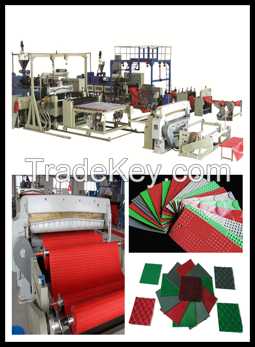 Plastic grass/lawn/turf plastic mat production line