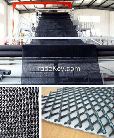 Anti-bird mesh/Bi-oriented strenched square net production line.
