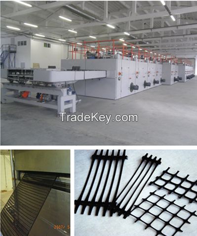 Anti-bird mesh/Bi-oriented strenched square net production line.