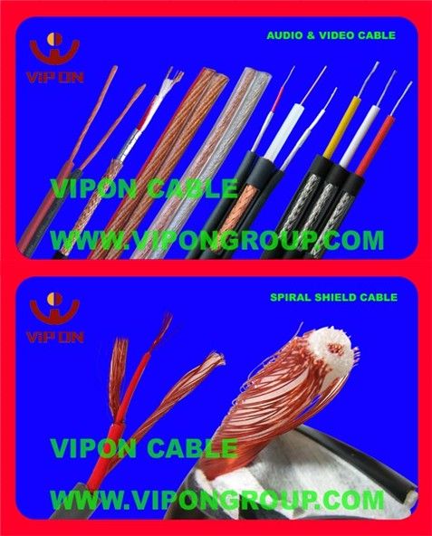 spiral shield cable, audio cable, speaker cable, video cable