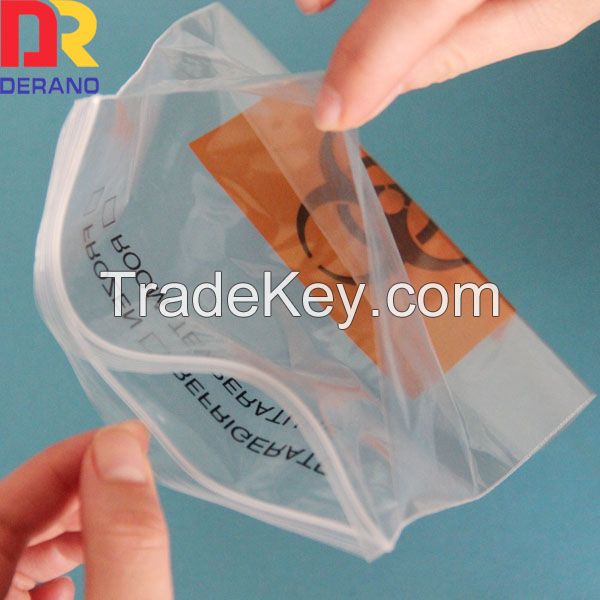 100% imported LDPE plastic clear zip top bags