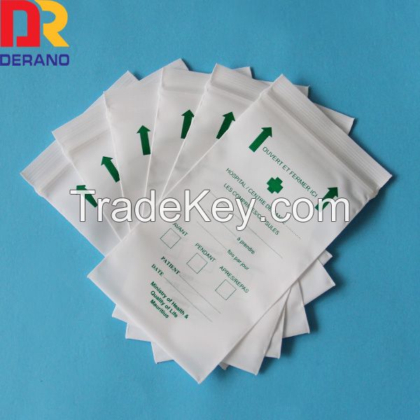 100% imported LDPE plastic clear zip top bags