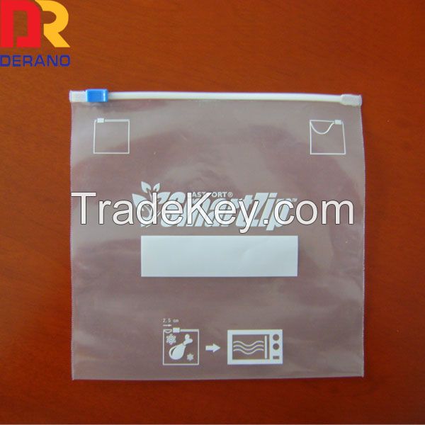 Food Grade Material Reclosable Leak Resistant Slider plastic bag