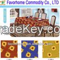 Sunflower tablecloth pvc/table cover/antependium for table use