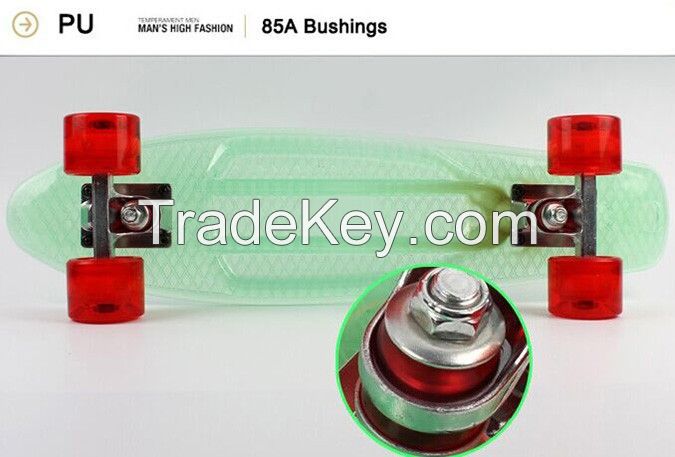 2015 New Design 22inch Transparent Penny Skateboard from China