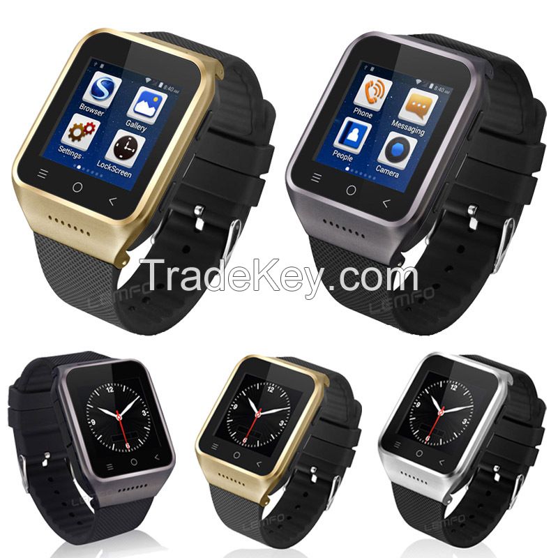 2015 Hot Sale 3G WCDMA Smart Watch Phone 1.5'' TFT Capacitive screen 240 x 240 pixels 5.0MP camera with android 4.4 OS Factory Supply