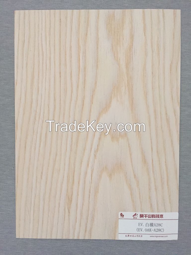 recon wood veneer Oak(a28C) for furniture decoration plywood cabinet