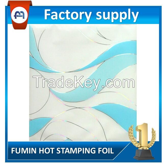 best selling PET material hot stamping foil for PVC wall paneling, ceilings, aluminum ceilings
