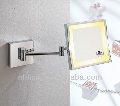 Modern Wall Mounted Metal Make Up Mirror