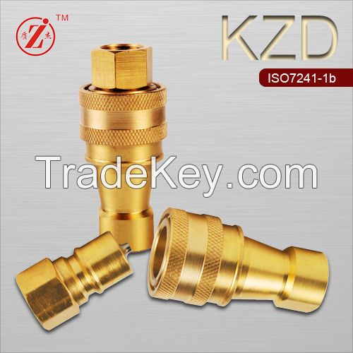 Brass hydraulic and pneumatic quick coupling ISO7241-B