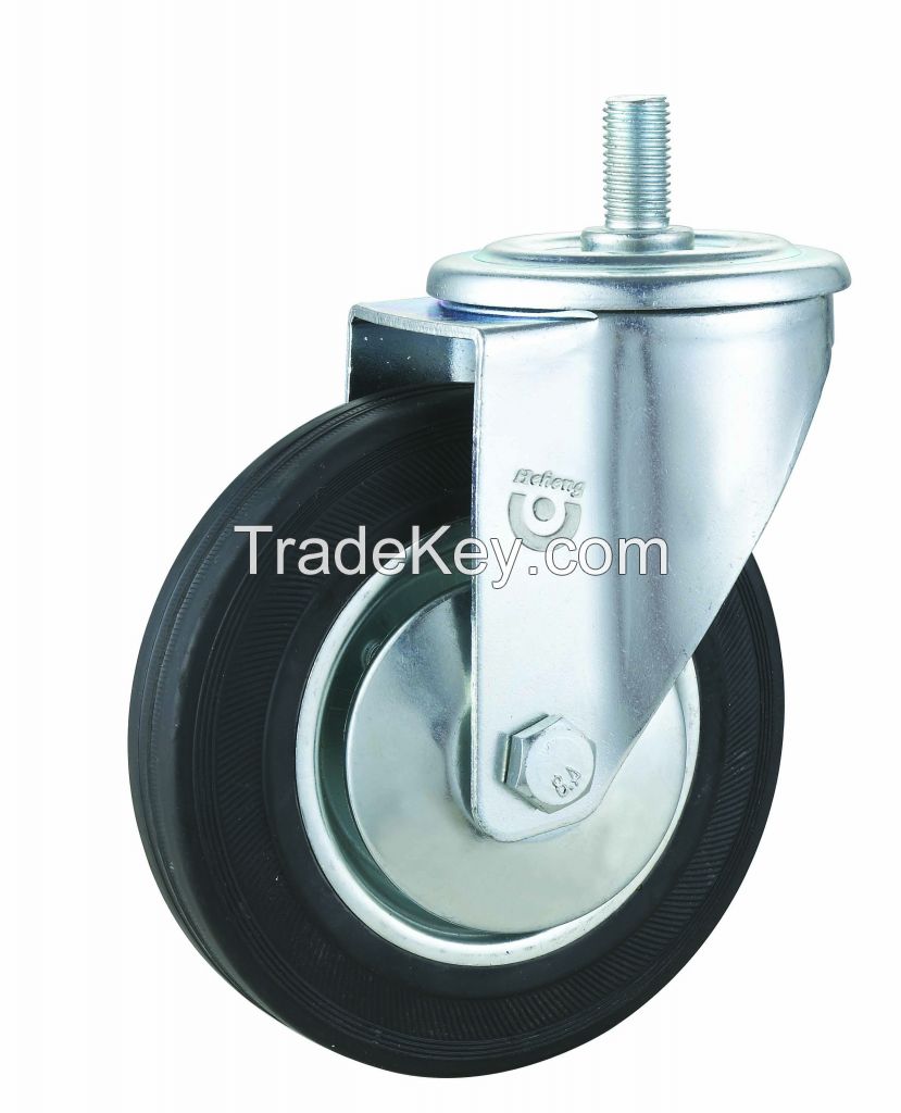 3"~8" hot sales black rubber wheel for industrial