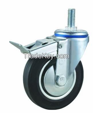 3"~8" hot sales black rubber wheel for industrial