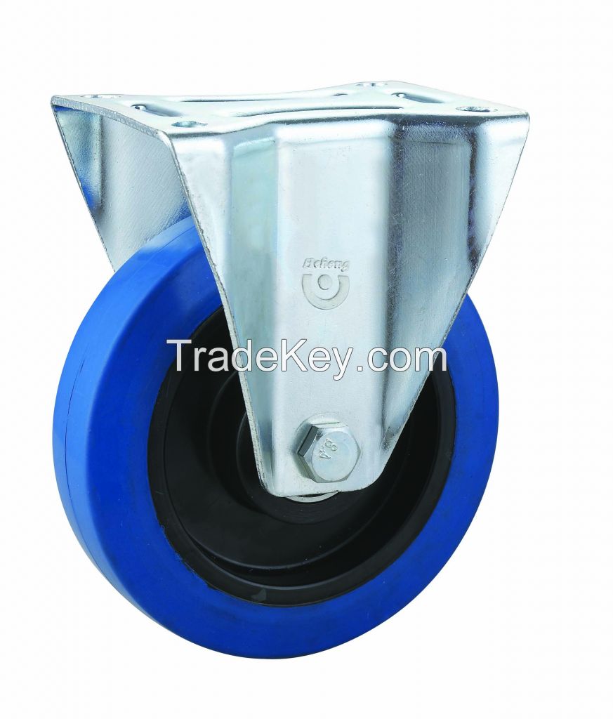 3"~8" High Quality Blue Rubber Caster Wheel