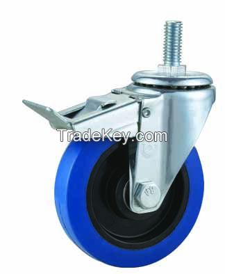 3"~8" High Quality Blue Rubber Caster Wheel