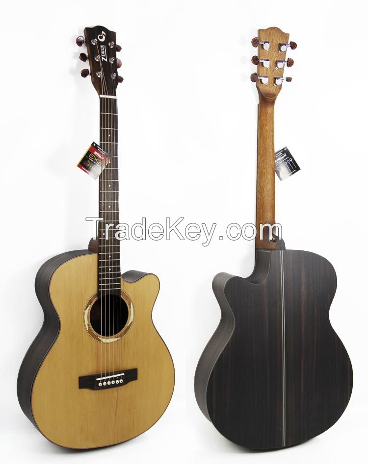 40''Cut away solid acoustic guitar