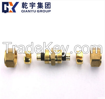 F1 Brass compression fitting equal strainght union