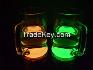 glow glass bottle with handle