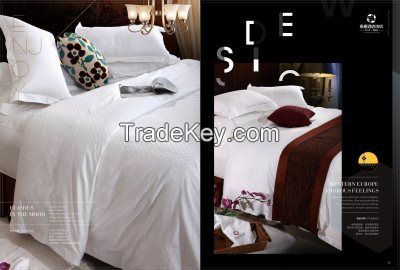 100% cotton hot sell high quality 5 star hotel bedding set