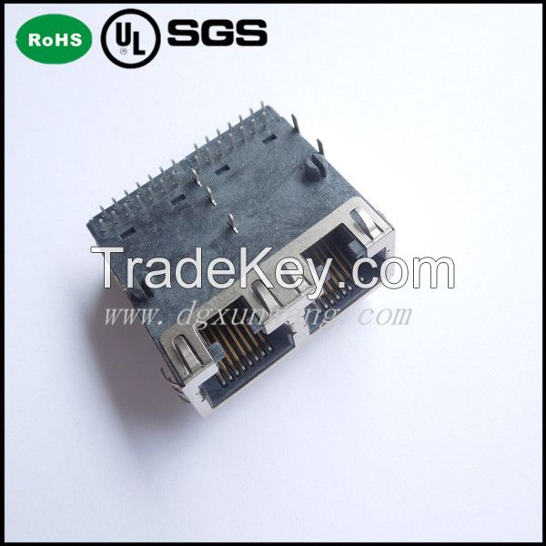 Modular jack of RJ45, RJ11