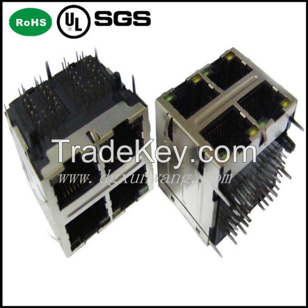 Modular jack of RJ45, RJ11