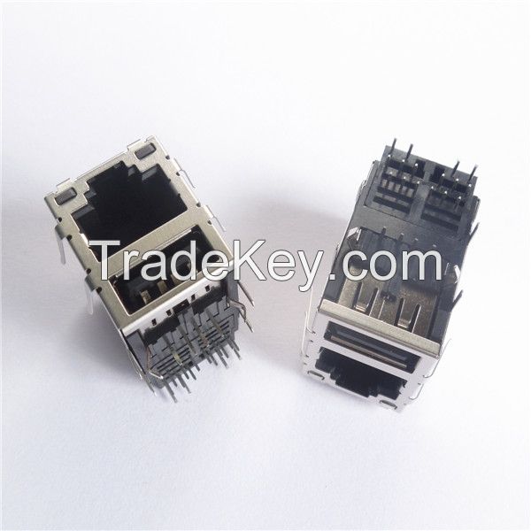 Modular jack of RJ45, RJ11