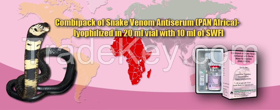 Snake Venom Antiserum - Pan Africa-lyophilized- combipack