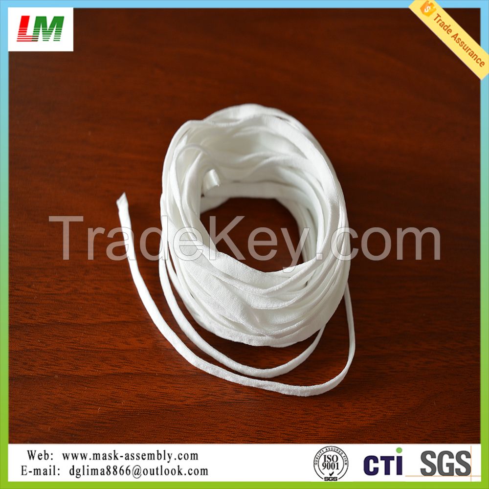 flat  earloop --- face mask raw material from factory(made in China)