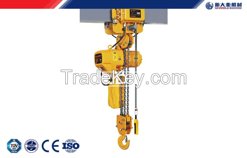 Hsy Model Chain Wire Rope Electric Hoist 1 Ton - 20 Ton Travelling Trolley For Industrial