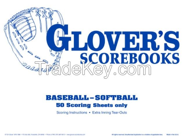 Buy Gloverâs Scorebooks from Richardson Athletics 