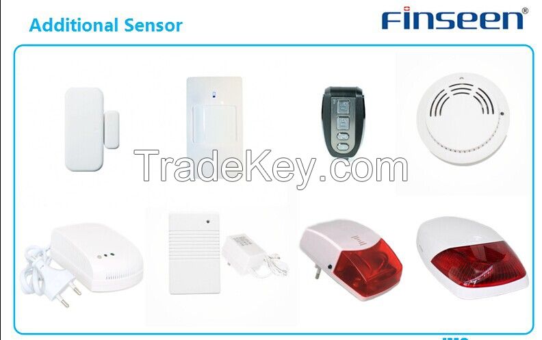 2015 new security products IP home security latest wireless alarm with detector device