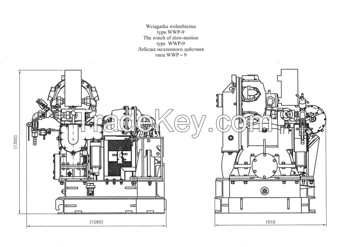 THE WINCH OF SLOW-MOTION WWP-9 TYPE