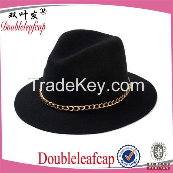 Wholesale Wide Brim Felt Hat/100% Wool Felt Hat Fashion Custom Wool Fe