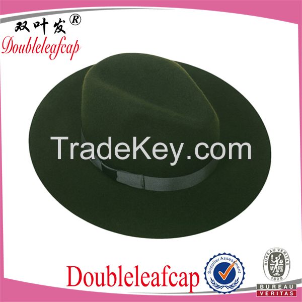 Wholesale Wide Brim Felt Hat/100% Wool Felt Hat Fashion Custom Wool Fe