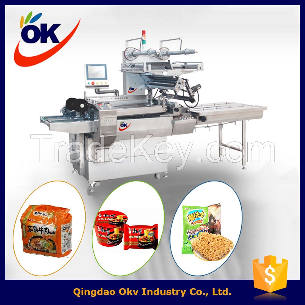 Instant noodle automatic film pillow packing machine
