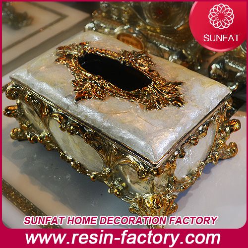 Polyresin Home Decoration Tissue Box