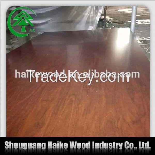 cheap good melamine paper coated hardwood core E1 glue melamine plywood for furniture