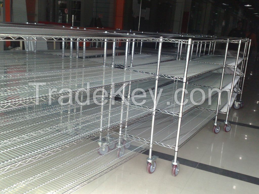 stainless steel wire metal shelf