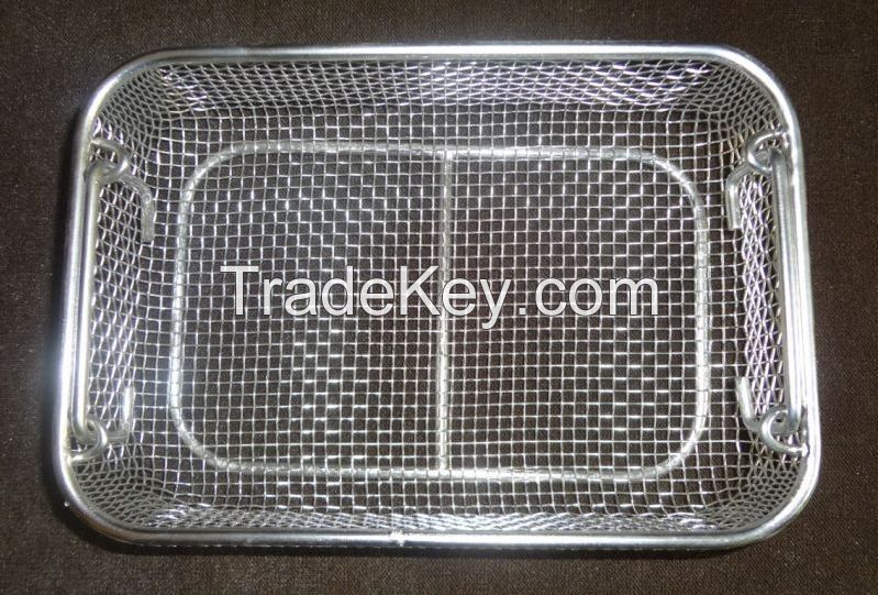 Stainless steel desinfection basket